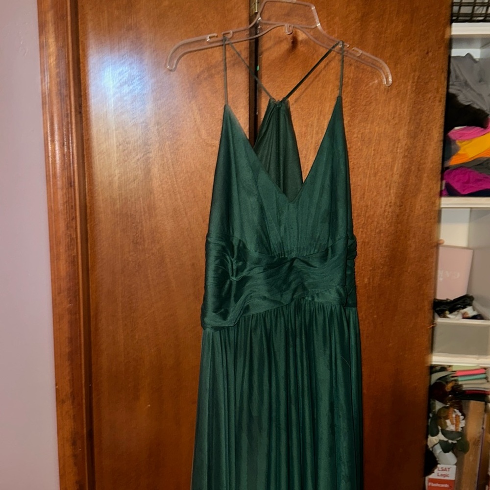 Emerald green formal dress
